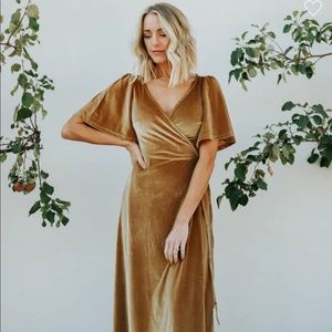Baltic Born - Meghan Velvet Wrap Maxi Dress
